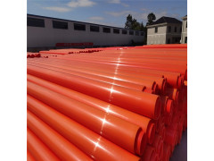生产MPP电力管橘红色电缆保护管抗高温耐外压直筒规格可定制